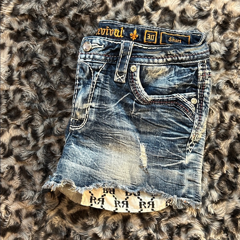 Rock Revival Jean shorts tag size 30 - Picture 12 of 16